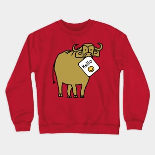 Ox Says Hello in the Year of the Ox Crewneck Sweatshirt